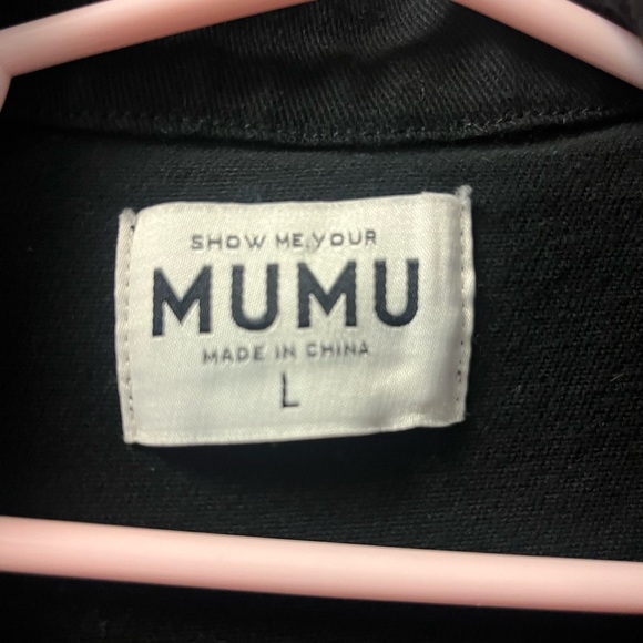 Show Me Your MuMu black denim romper - Picture 3 of 3